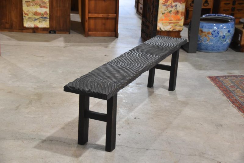 Filipino Wooden Wave Bench Width:1800mm - Image 5