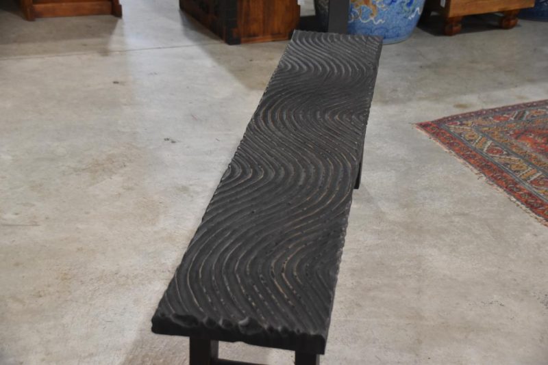 Filipino Wooden Wave Bench Width:1800mm - Image 3