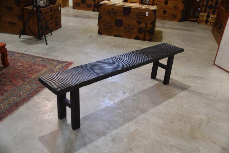 Filipino Wooden Wave Bench Width:1800mm
