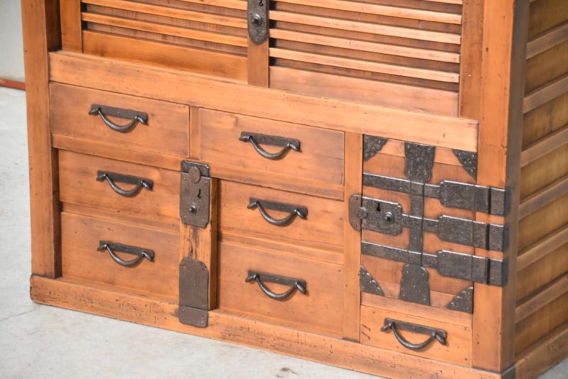 Choba Dansu Traditional Japanese Merchant Chest Width:890mm - Image 8
