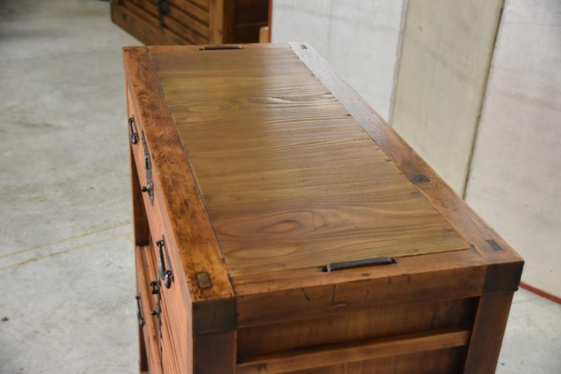 Choba Dansu Traditional Japanese Merchant Chest Width:890mm - Image 7