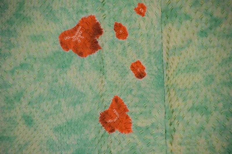 Vintage Japanese Silk Jacquard Haori Jacket - Image 2