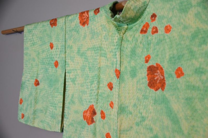 Vintage Japanese Silk Jacquard Haori Jacket - Image 5