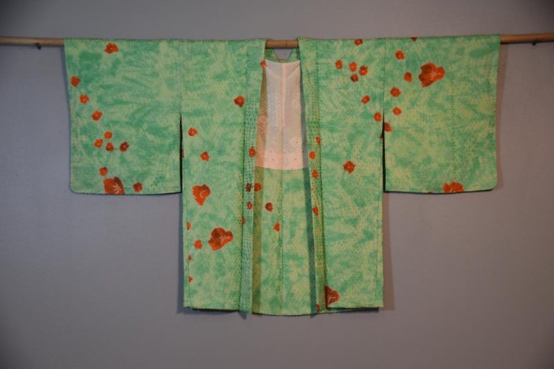 Vintage Japanese Silk Jacquard Haori Jacket - Image 4