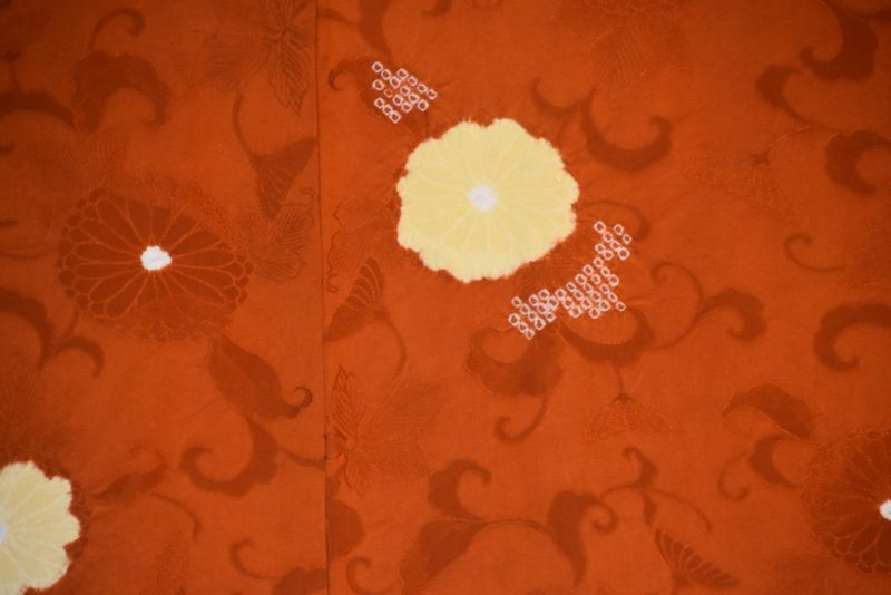 Vintage Japanese Silk Jacquard Haori Jacket - Image 5