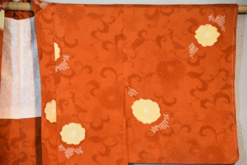 Vintage Japanese Silk Jacquard Haori Jacket - Image 3