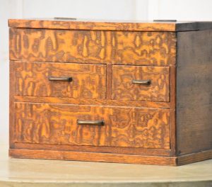 Japanese Burled Sewing Box