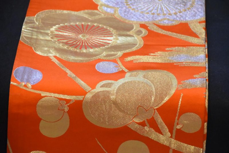 Japanese Plum Blossom Obi Sash Table Runner Width:4000mm - Image 2