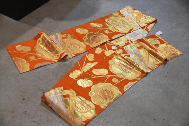 Japanese Plum Blossom Obi Sash Table Runner Width:4000mm - Image 3