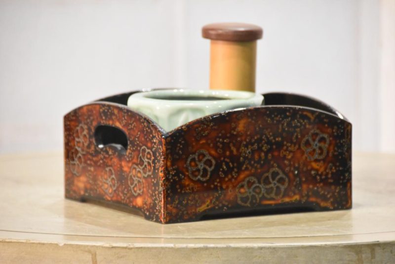 Smoking Set turned Incense Burner 90 mm's high.