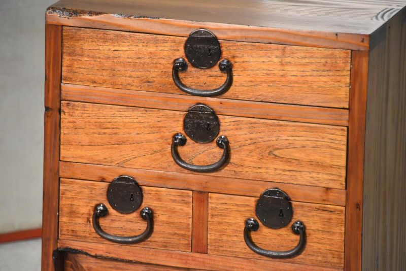 Hikidashi Antique Chest of Drawers Width:450mm - Image 9
