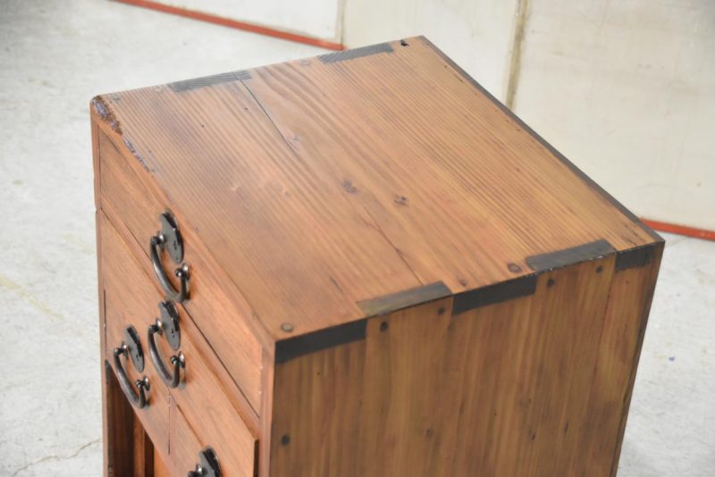 Hikidashi Antique Chest of Drawers Width:450mm - Image 7