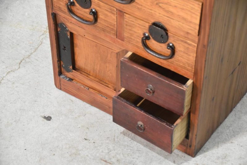 Hikidashi Antique Chest of Drawers Width:450mm - Image 6