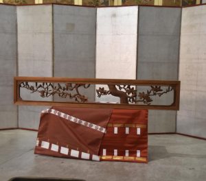 Japanese Carved Magnolia Rama Transom Width:1700mm