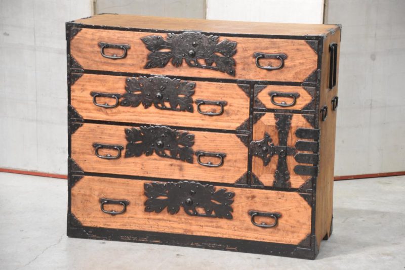 Antique Sendai Region Clothing Chest Width:1040mm - Image 13
