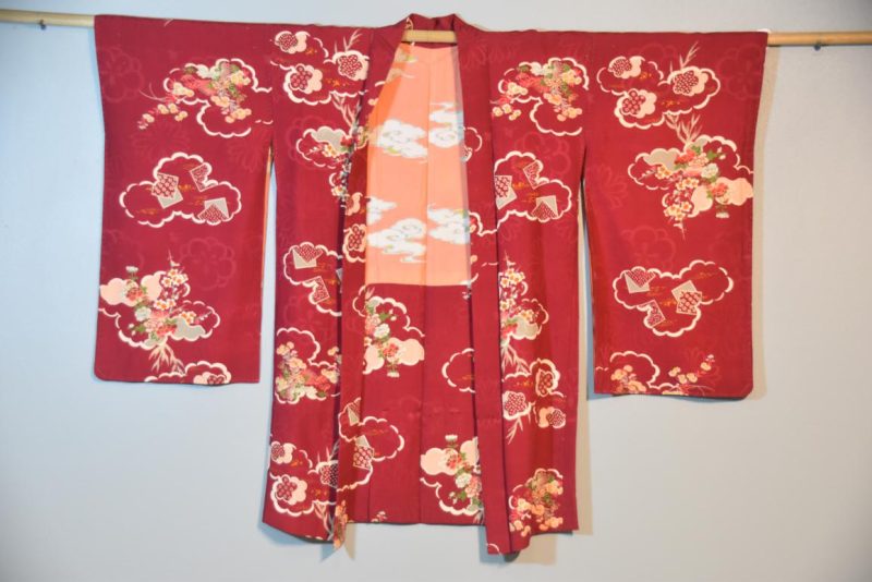 Taisho Period Silk Rinzu (Jacquard) Haori Jacket - Image 2