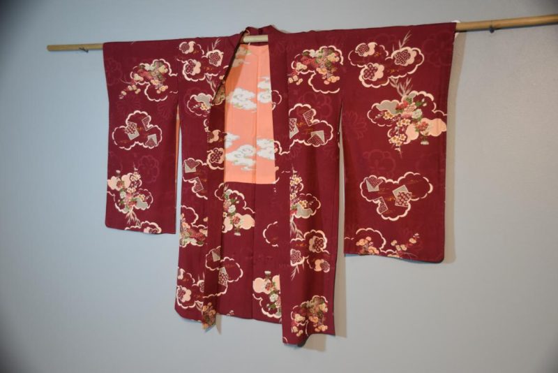 Taisho Period Silk Rinzu (Jacquard) Haori Jacket - Image 6