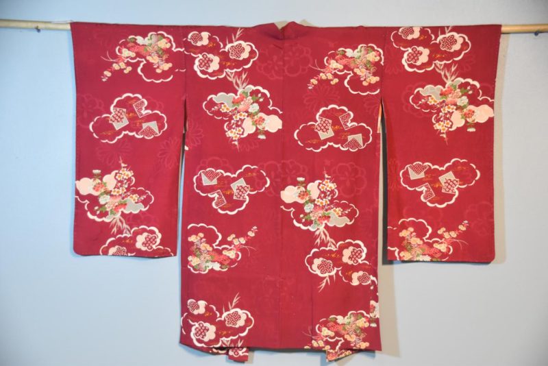 Taisho Period Silk Rinzu (Jacquard) Haori Jacket - Image 3