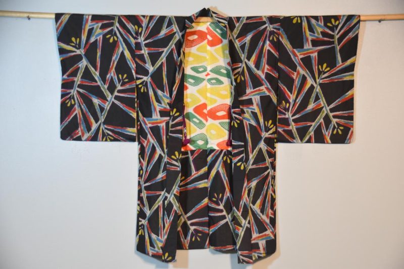 Japanese Vintage Meisen (Silk Ikat) Haori Jacket - Image 2
