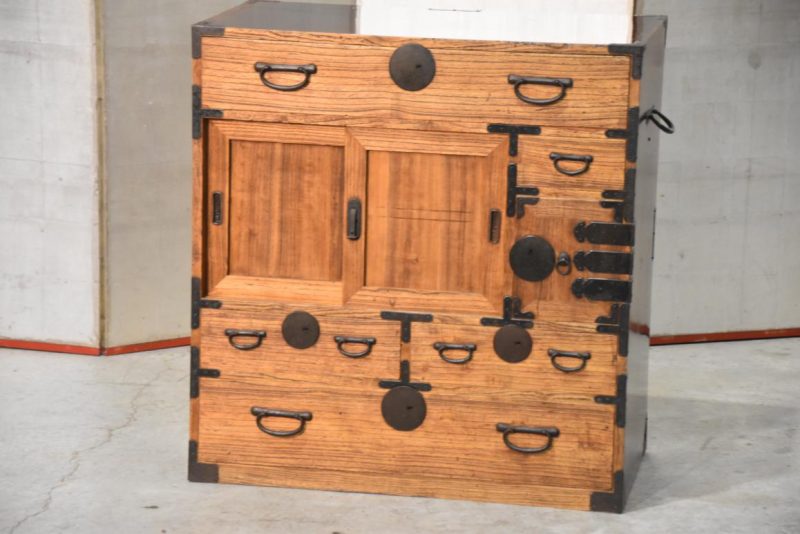 Antique Merchants Chest Width:780mm - Image 2