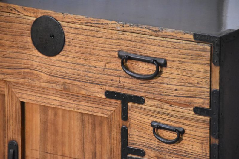 Antique Merchants Chest Width:780mm - Image 10