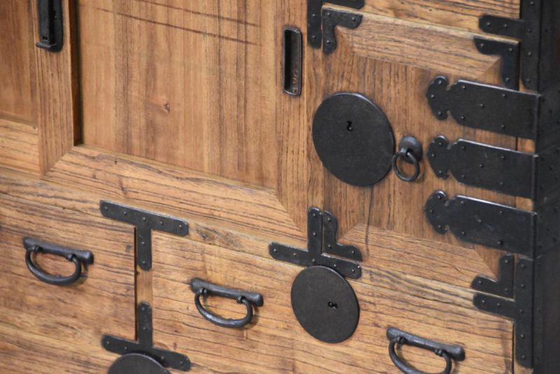 Antique Merchants Chest Width:780mm - Image 9