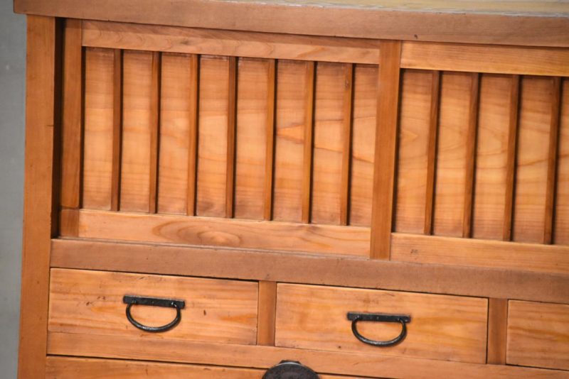 Choba Dansu Traditional Japanese Merchant Chest Width:920mm - Image 9