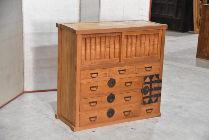 Choba Dansu Traditional Japanese Merchant Chest Width:920mm - Image 10