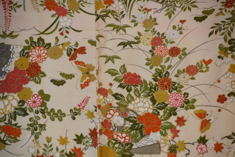 Vintage Japanese Silk Haori Jacket - Image 2