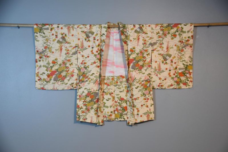 Vintage Japanese Silk Haori Jacket - Image 4