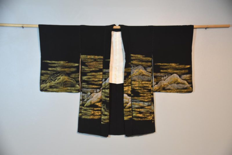 Vintage Japanese Silk Haori Jacket - Image 2