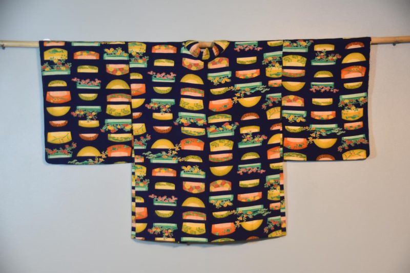 Vintage Japanese Crepe Silk Haori Jacket