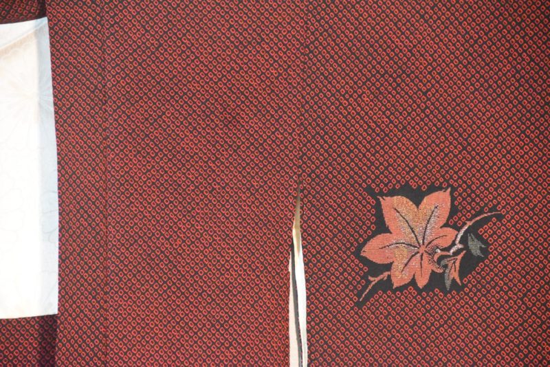 Vintage Japanese Crepe Silk Haori Jacket - Image 6