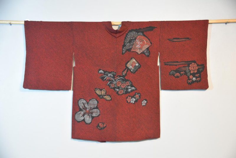 Vintage Japanese Crepe Silk Haori Jacket