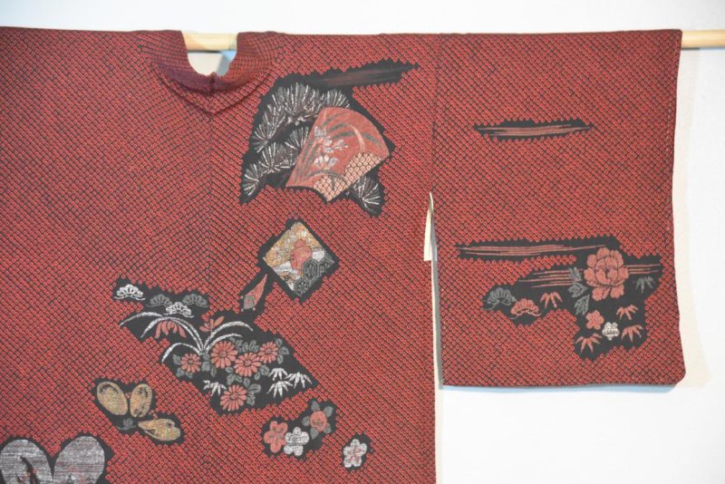 Vintage Japanese Crepe Silk Haori Jacket - Image 3