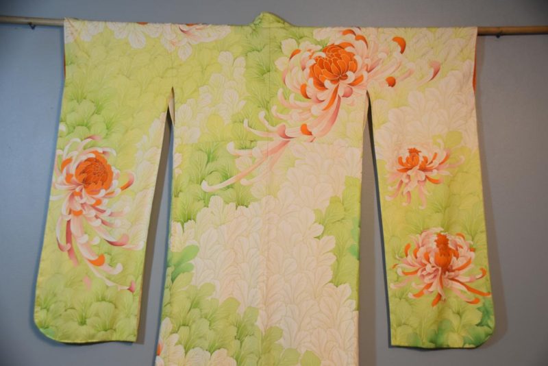 Japanese Silk Furisode Kimono - Image 2