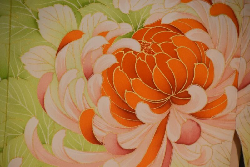 Japanese Silk Furisode Kimono - Image 10