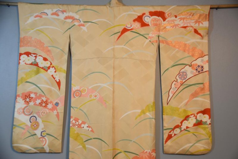 Japanese Silk Furisode Kimono - Image 2