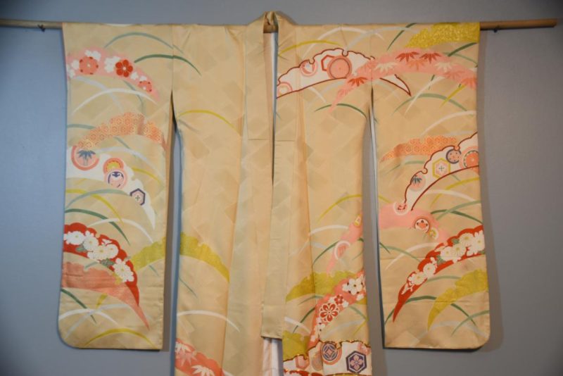 Japanese Silk Furisode Kimono - Image 4