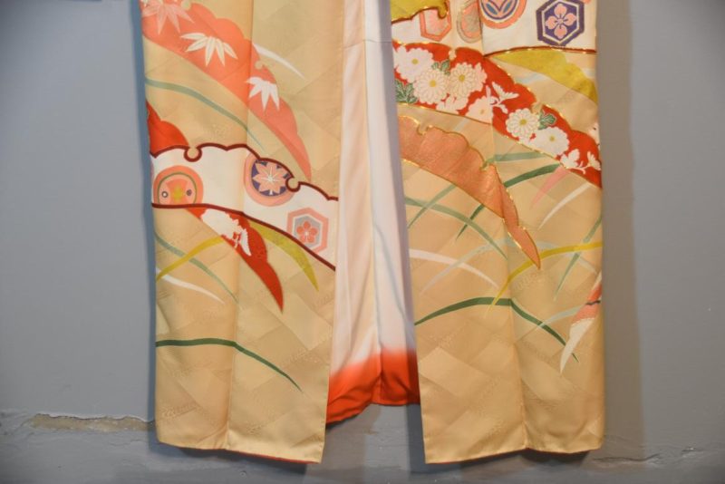 Japanese Silk Furisode Kimono - Image 3