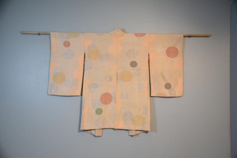 Vintage Silk Haori Jacket with Lacquered Threads