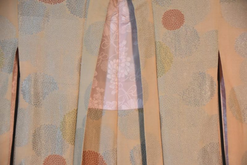 Vintage Silk Haori Jacket with Lacquered Threads - Image 8