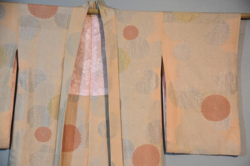 Vintage Silk Haori Jacket with Lacquered Threads - Image 7