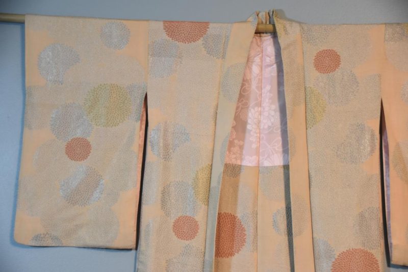Vintage Silk Haori Jacket with Lacquered Threads - Image 6