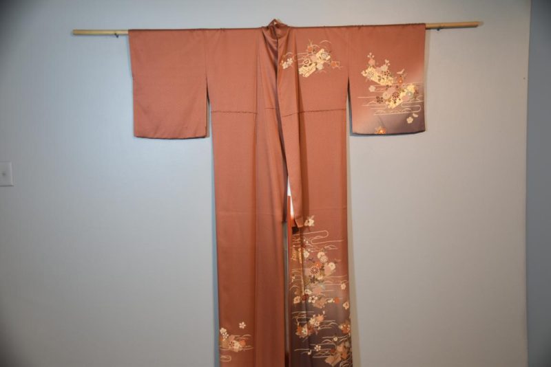 Japanese Vintage Silk Kimono - Image 5