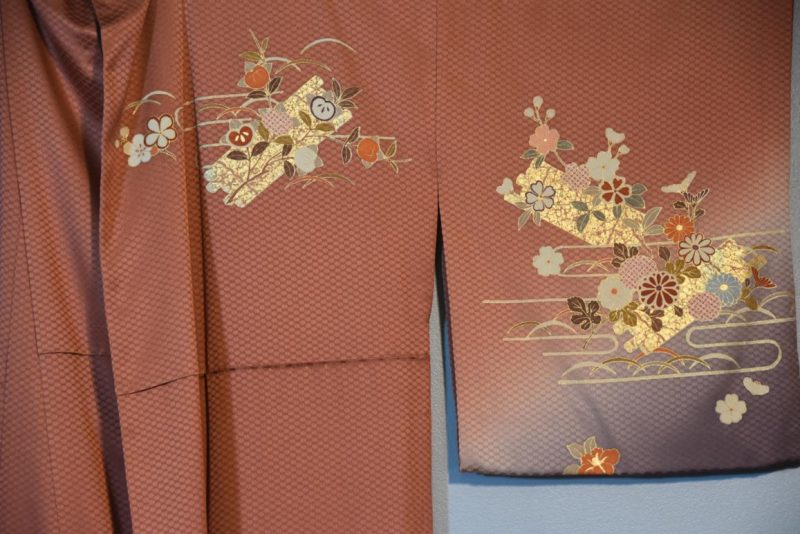 Japanese Vintage Silk Kimono - Image 3