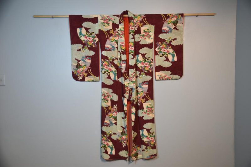 Japanese Vintage Silk Kimono - Image 5
