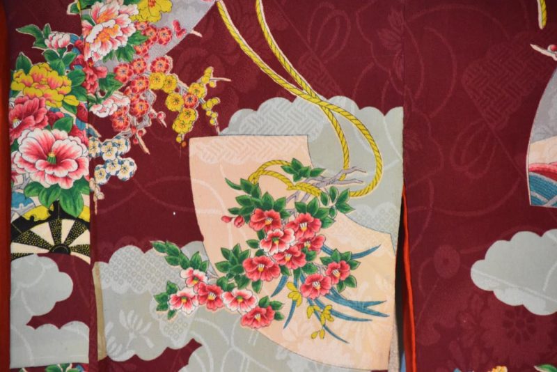 Japanese Vintage Silk Kimono - Image 3