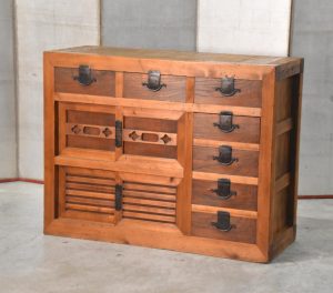 Antique Mingei Merchants Chest Width:1215mm