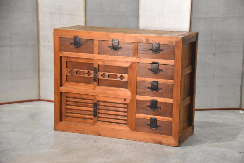 Antique Mingei Merchants Chest Width:1215mm